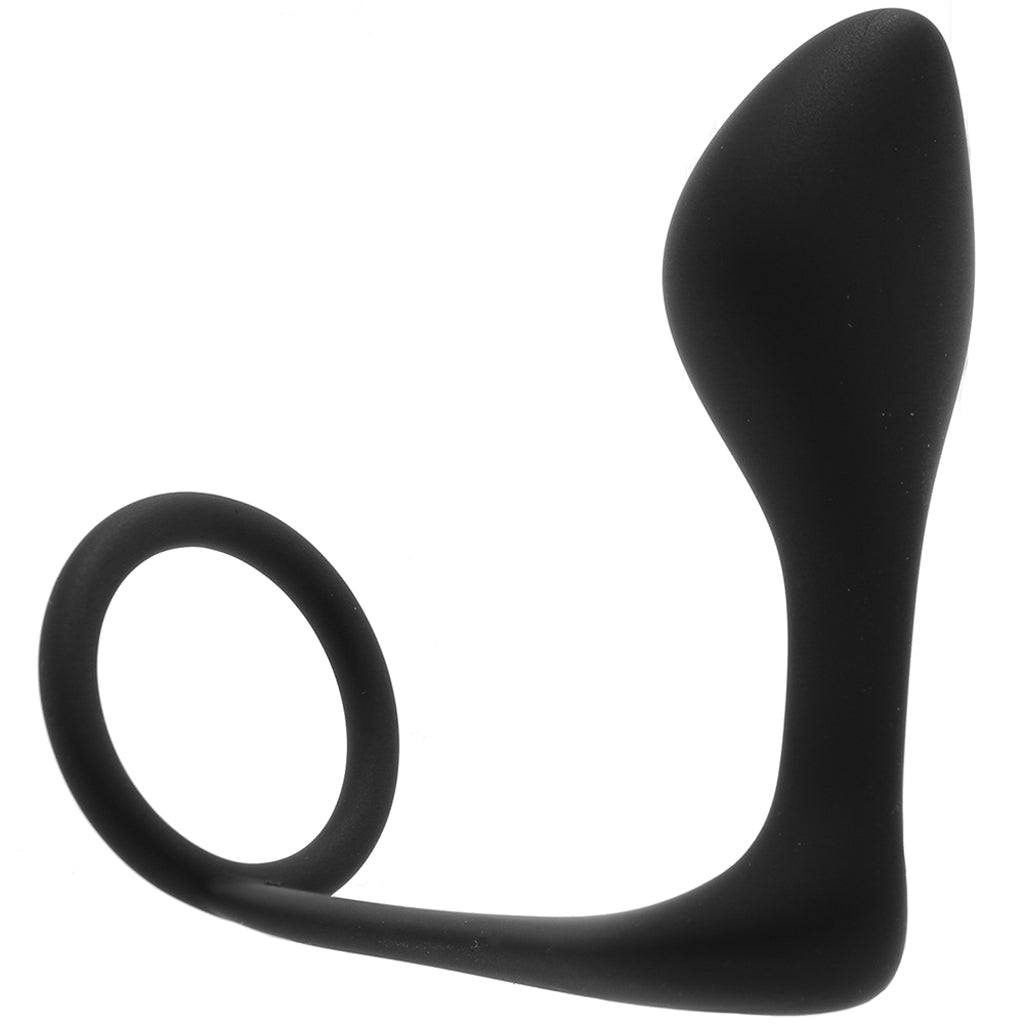Cock Ring with P-Spot Plug Anal Sex Toys > Prostate Massagers