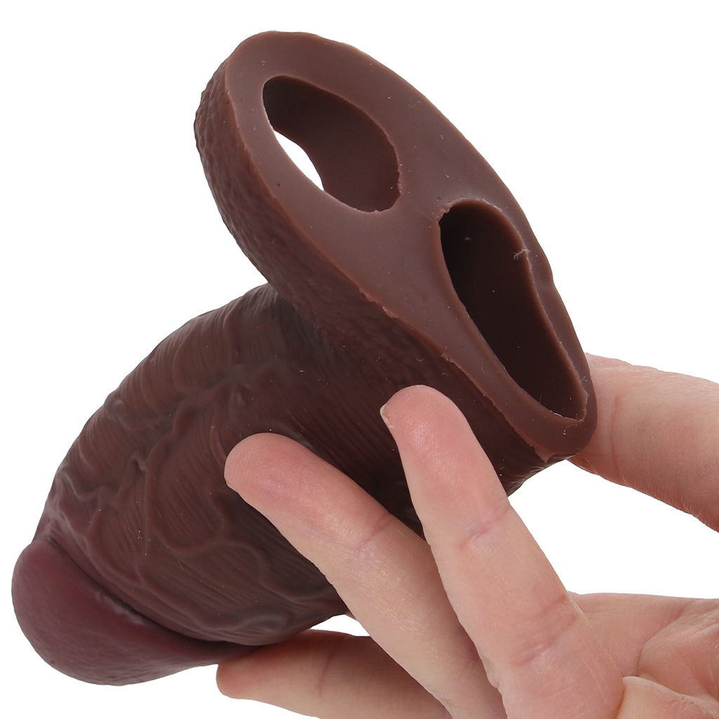 Jock Realistic Thick Silicone Enhancer with Ball Strap in D Male Enhancement > Extenders and Sleeves