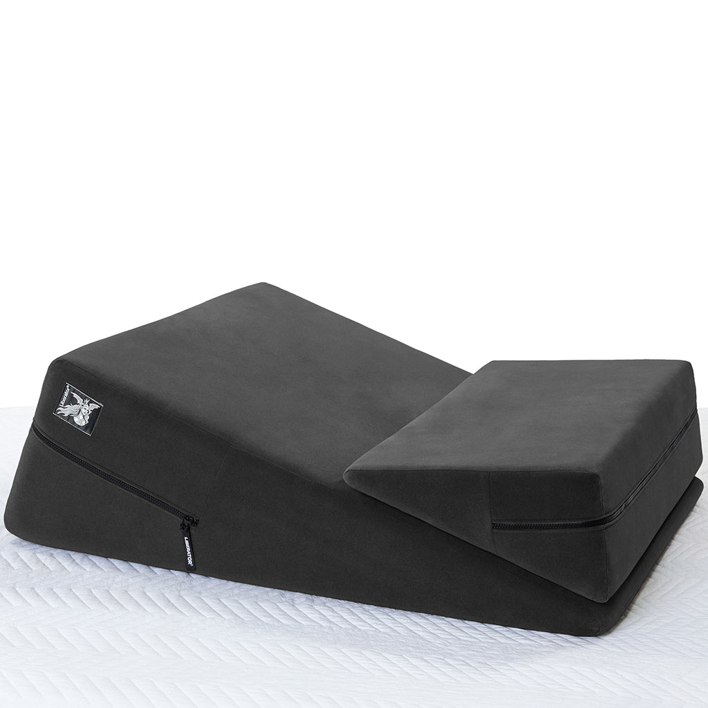 Wedge Ramp Combo in Velvet Black Sex Furniture > Sex Machine