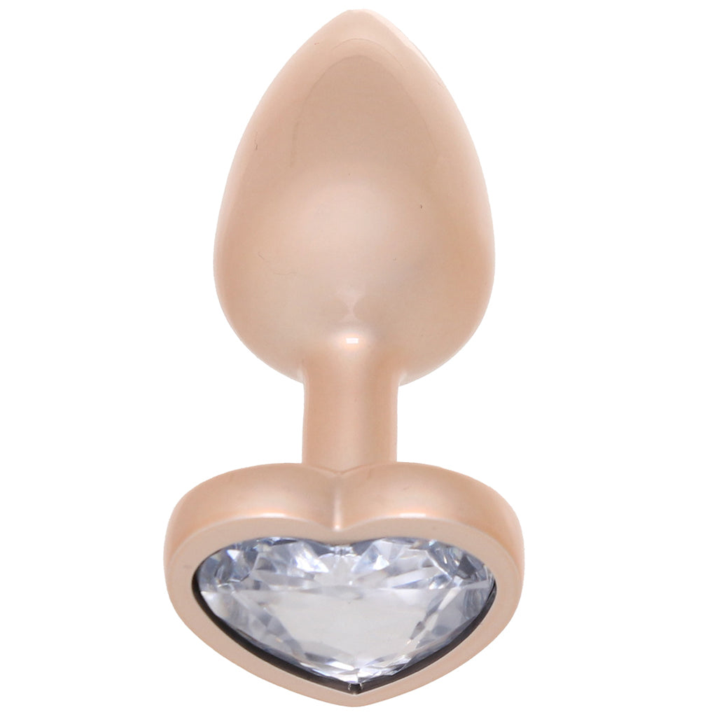 Booty Bling Gold Metal Jewelled Butt Plug in Small Anal Sex Toys > Butt Plugs