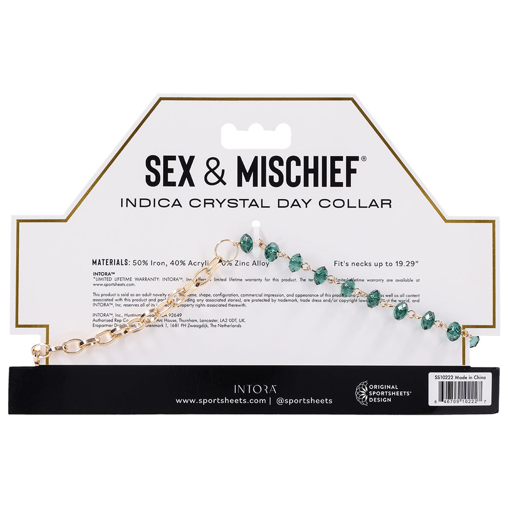 Sex & Mischief Indica Crystal Day Collar Bondage and Fetish > Leashes and Collars
