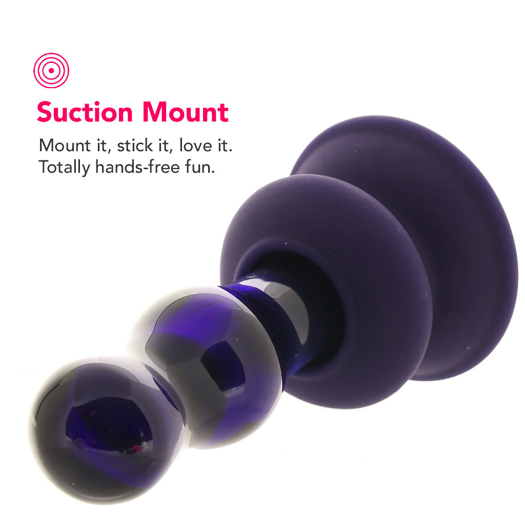 Icicles No.83 Vibrating Glass Plug in Purple Anal Sex Toys > Anal Vibrators