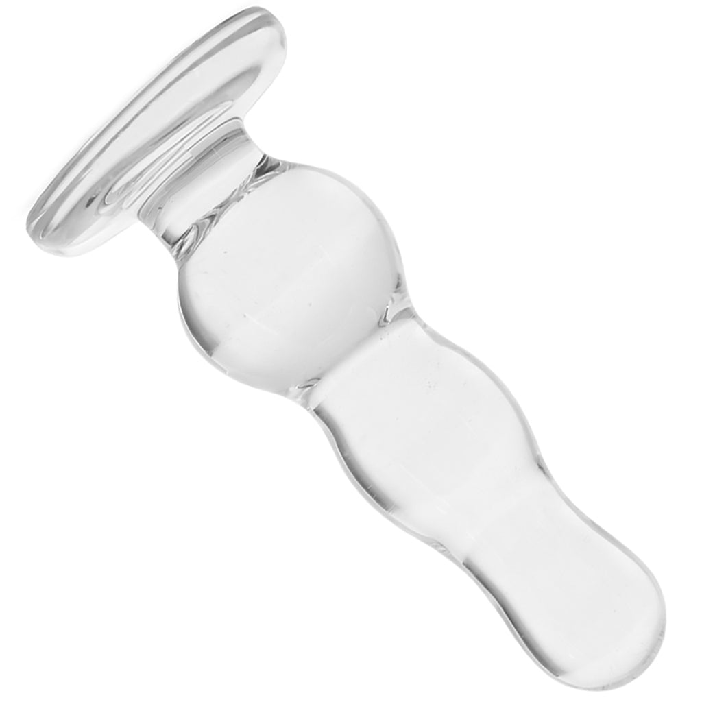 gläs 4 Inch Glass Butt Plug Anal Sex Toys > Butt Plugs