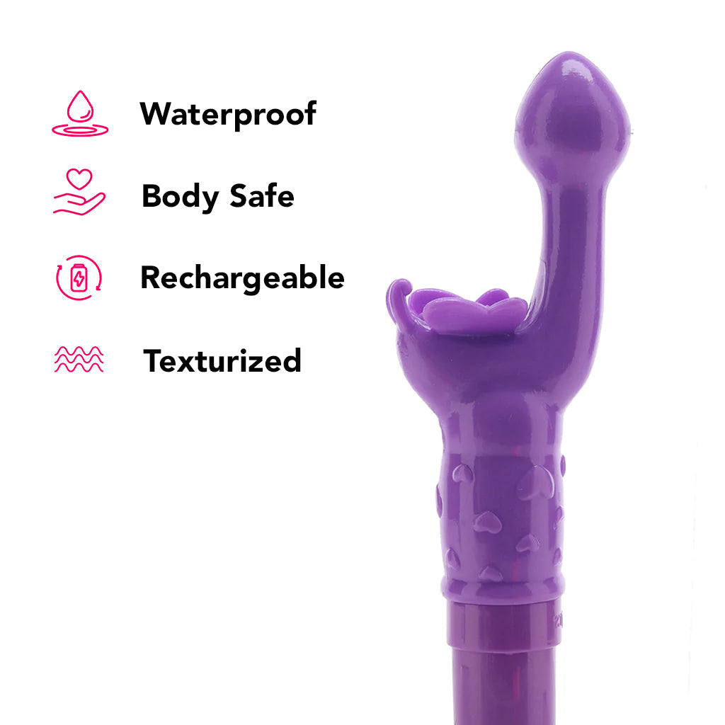 Rechargeable Butterfly Kiss Vibe in Purple Vibrators > G-Spot Vibrators