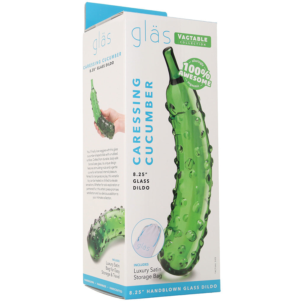 gläs Caressing Cucumber Glass Dildo Dildo Sex Toys > G-Spot Dildos