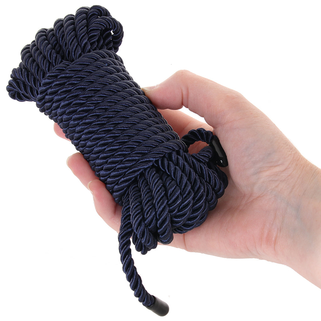 Bondage Couture Satin Rope in Blue Bondage and Fetish > Restraints