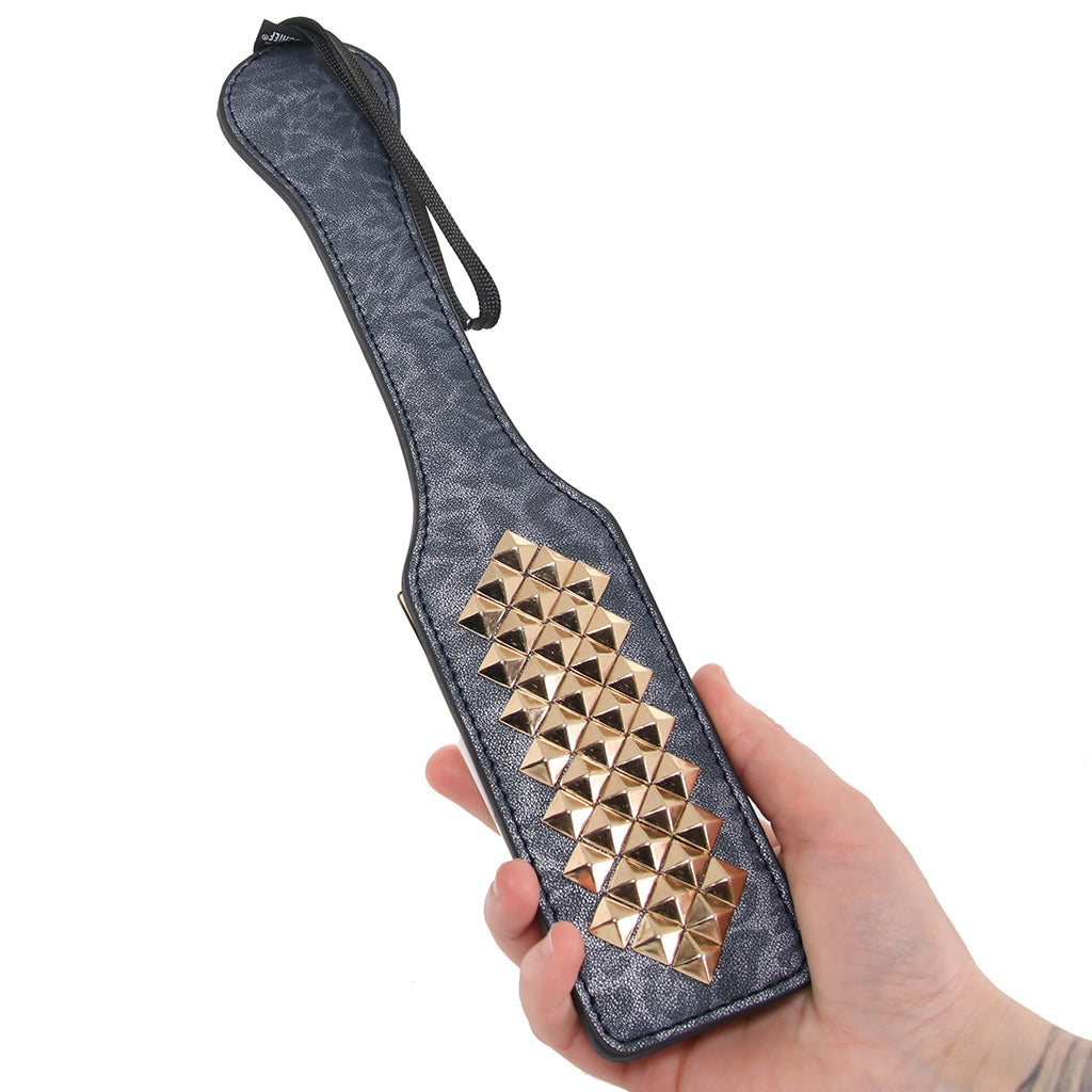 Sex & Mischief Cougar Studded Paddle Bondage and Fetish > Whips and Crops