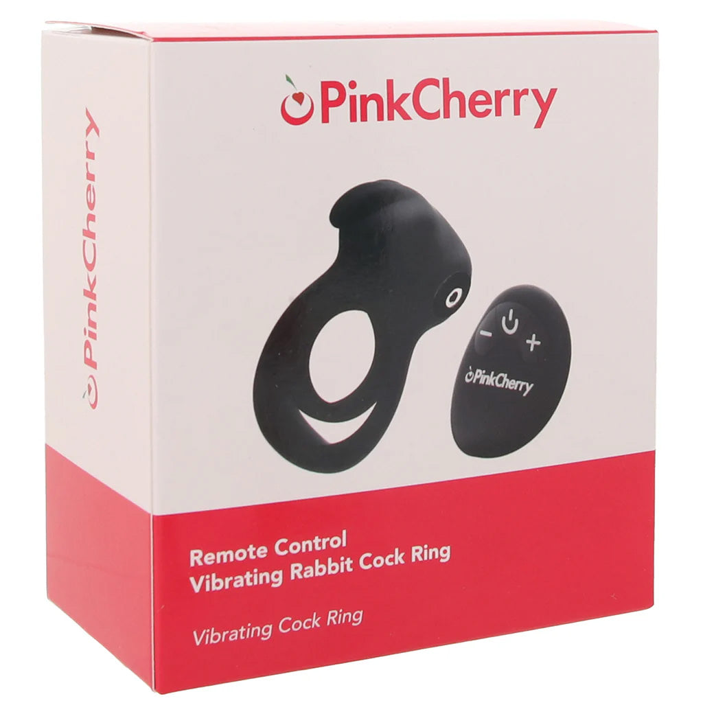 PinkCherry Remote Vibrating Rabbit Cock Ring