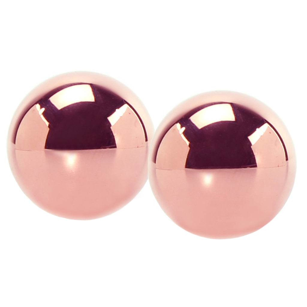 PinkCherry Weighted Kegel Balls in Rose Gold Kegel, Ben Wa and Pelvic Health Tools
