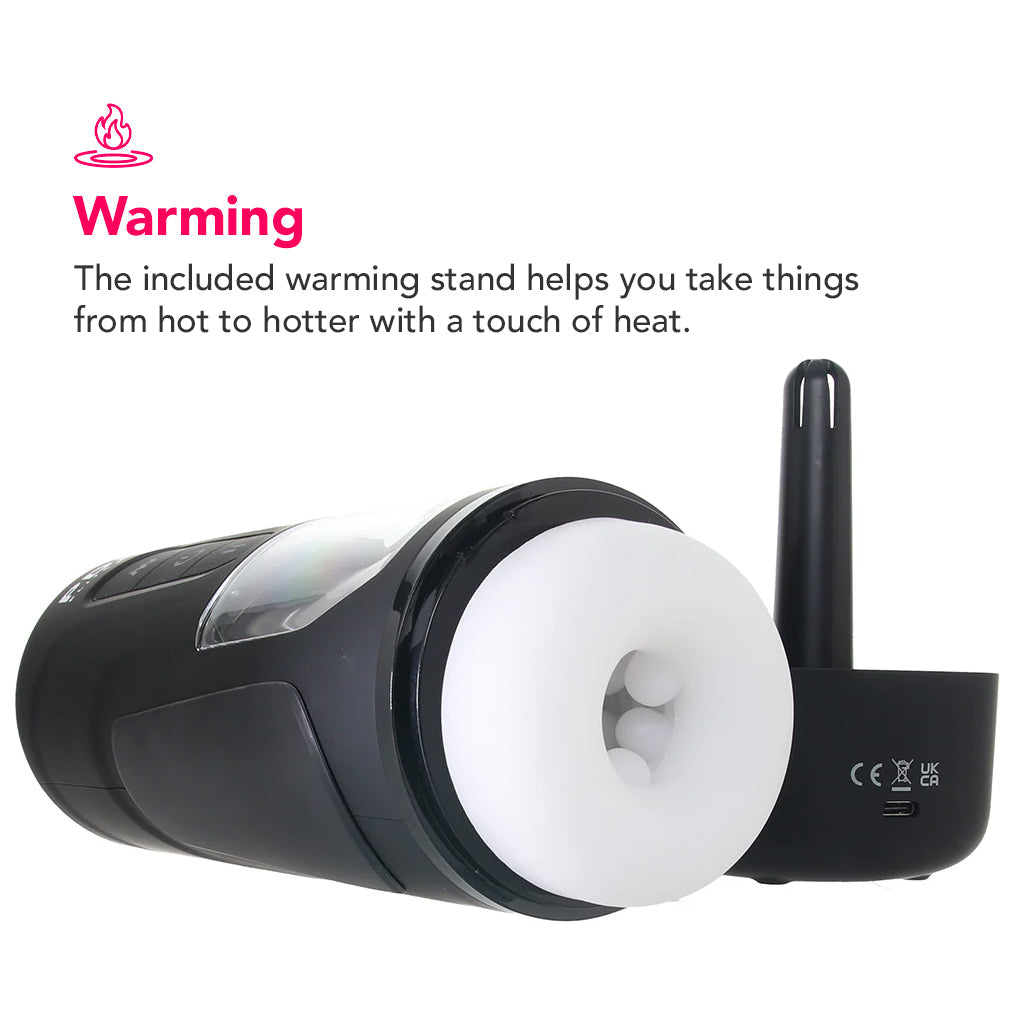 PDX Elite Milk Me Hotter Auto Stroker with Heating Base Male Masturbators > Auto Strokers