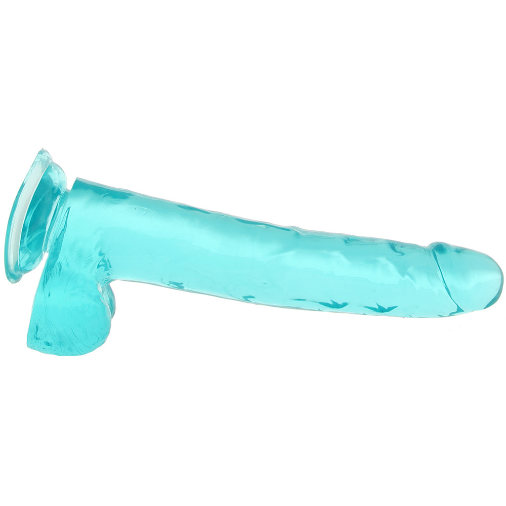 Size Queen 10 Inch Jelly Dildo in Teal Dildo Sex Toys > Realistic Dildos