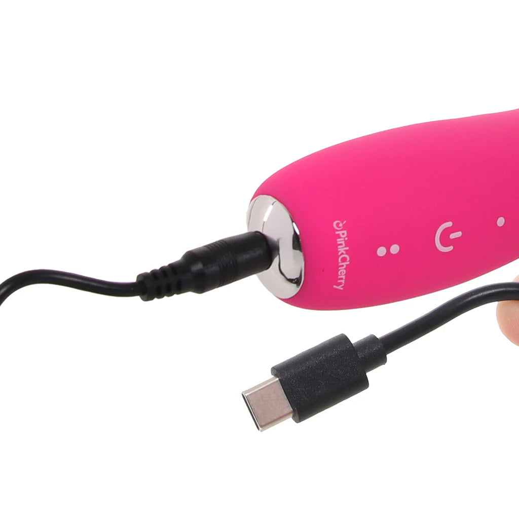 PinkCherry Realistic Slim Rabbit Vibe in Pink Vibrators > Rabbit Vibrators