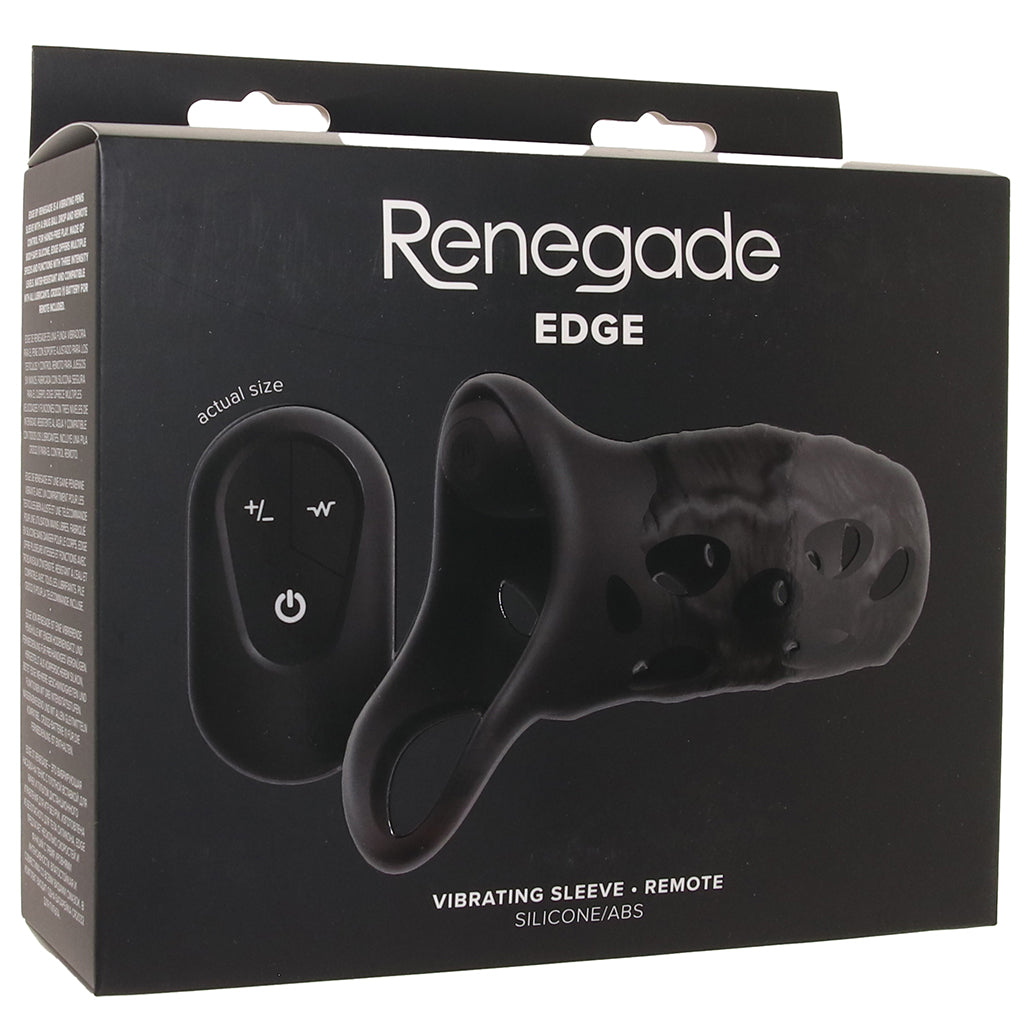 Renegade Edge Vibrating Sleeve with Remote Male Enhancement > Extenders and Sleeves