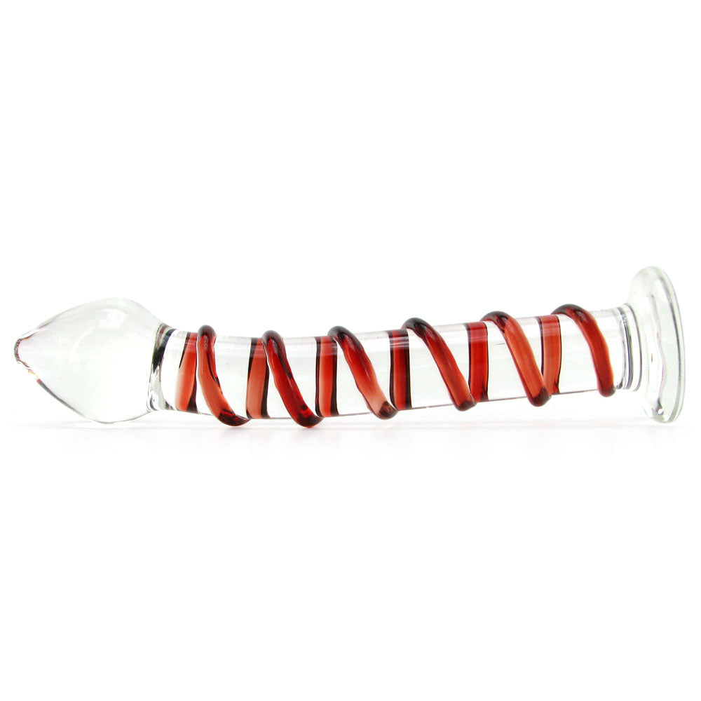 gläs Mr. Swirly Glass Dildo Dildo Sex Toys > G-Spot Dildos