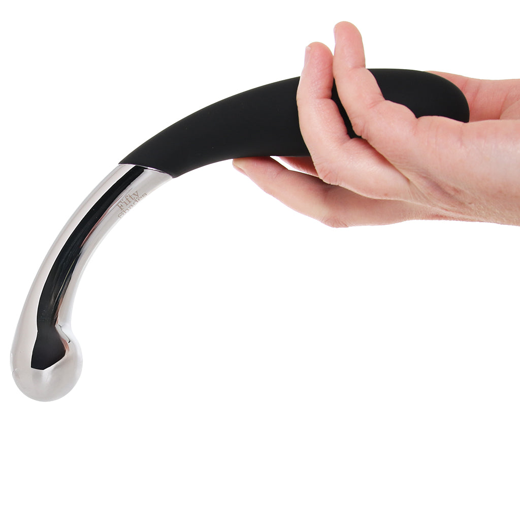 Sweet Pressure Metal & Silicone G-Spot Wand Dildo Sex Toys > G-Spot Dildos