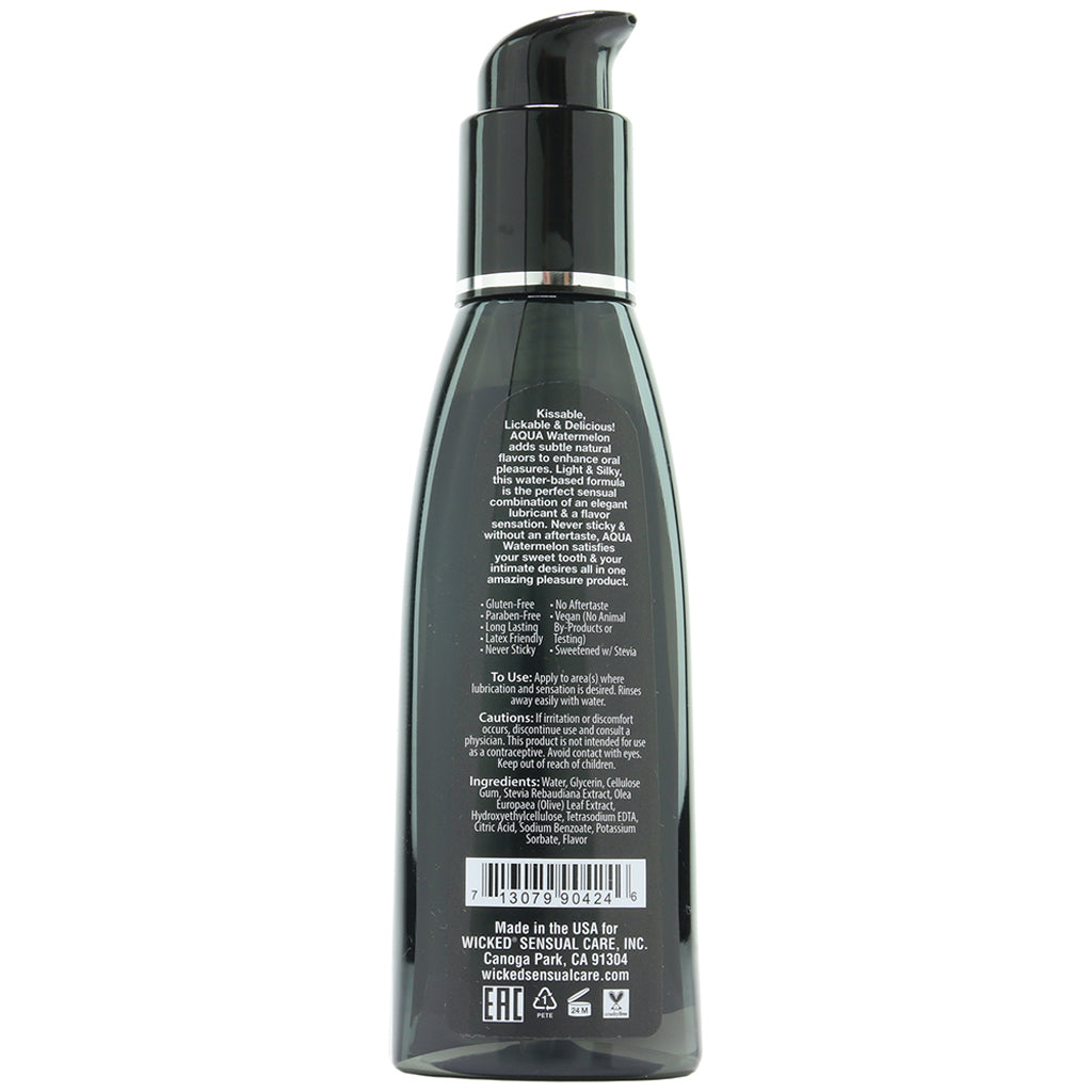 Aqua Flavored Lube 4oz/120ml in Watermelon Lubes and Lotions > Flavored Sex Lubes