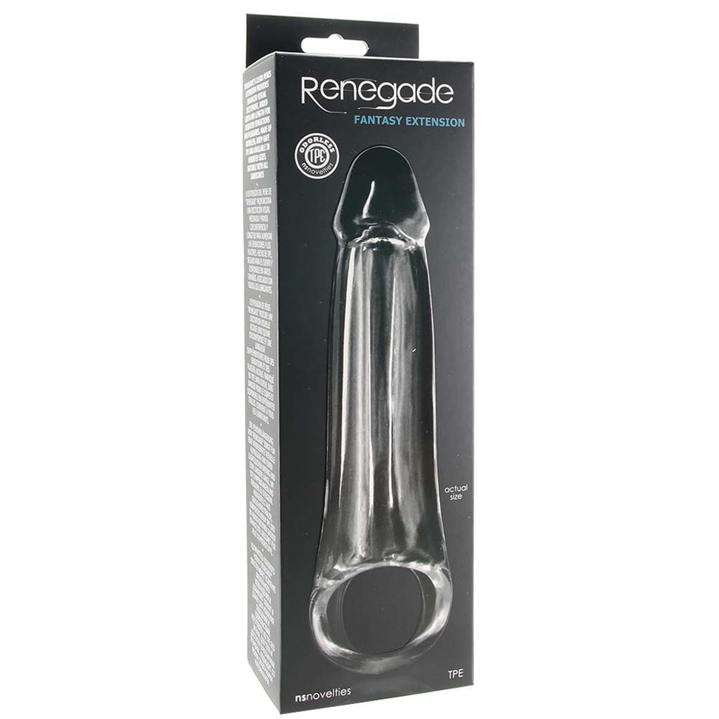 Renegade Medium Fantasy Extension in Clear Male Enhancement > Extenders and Sleeves