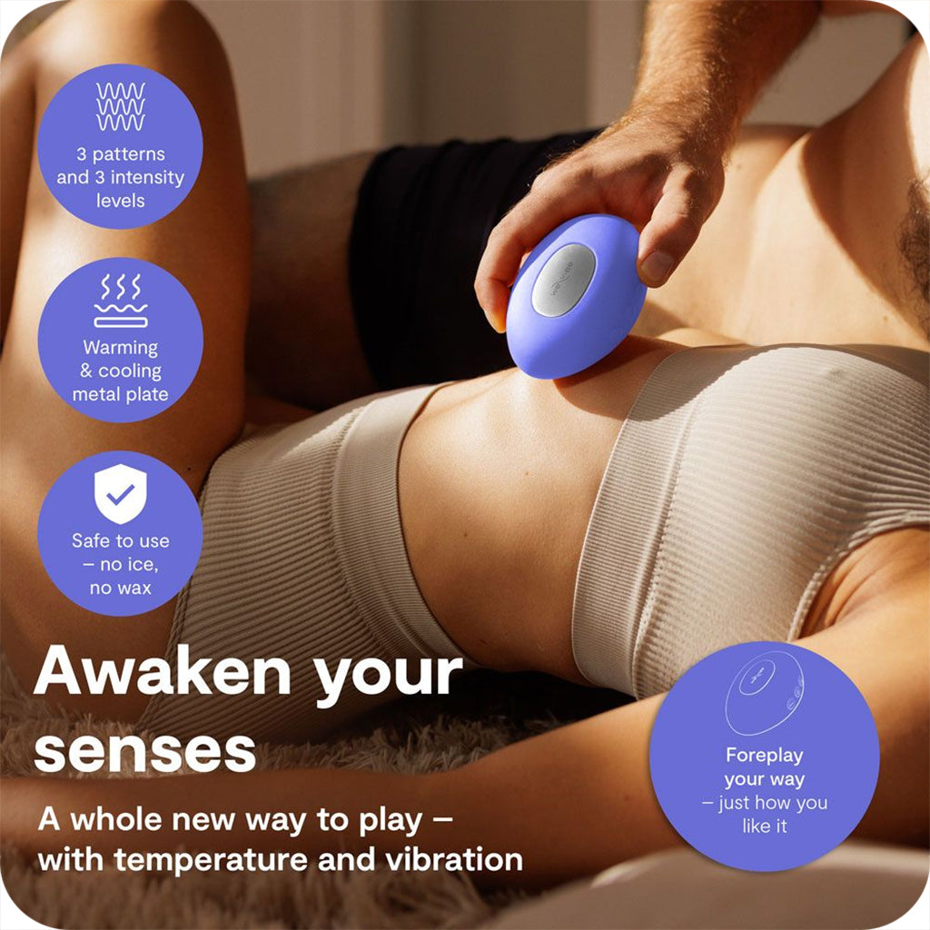 We-Vibe Temp Temperature Play Vibe in Lavender Blue Vibrators > Clitoral Stimulators