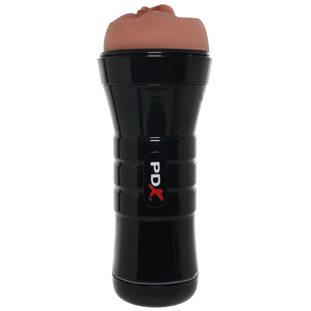 PDX Wet Pussies Super Sucker XXL Stroker in Brown Male Masturbators > Pocket Strokers