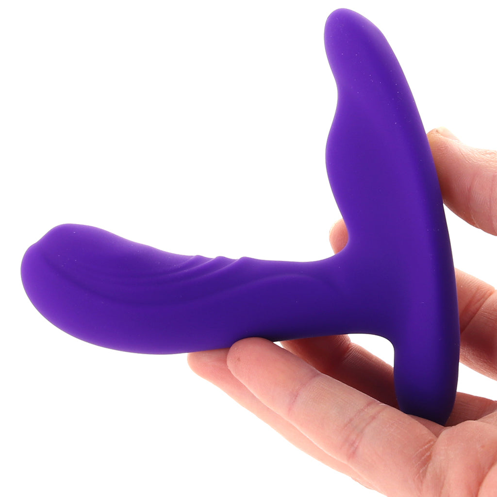 Silicone Remote PinPoint Pleaser P-Spot Vibe in Purple Anal Sex Toys > Prostate Massagers