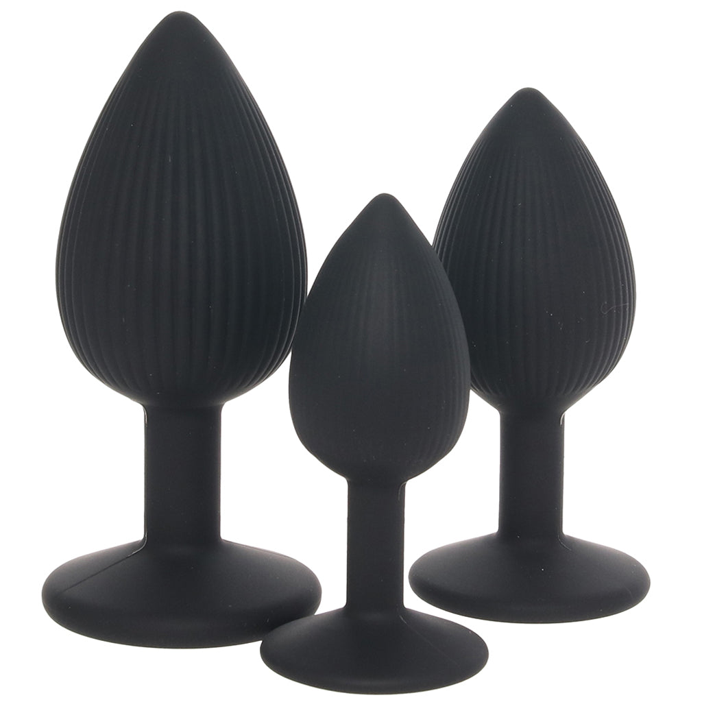 Renegade Triple Ace Silicone Butt Plug Kit Anal Sex Toys > Butt Plugs