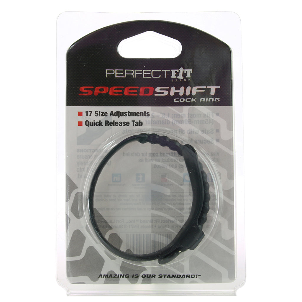 Speed Shift Erection Ring in Black Cock Rings