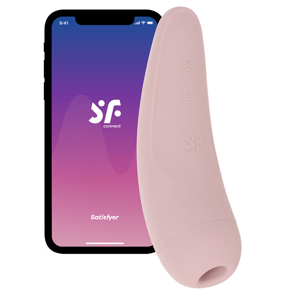Satisfyer Curvy 2+ Air Pulse Stimulator in Pink Vibrators > Clitoral Stimulators