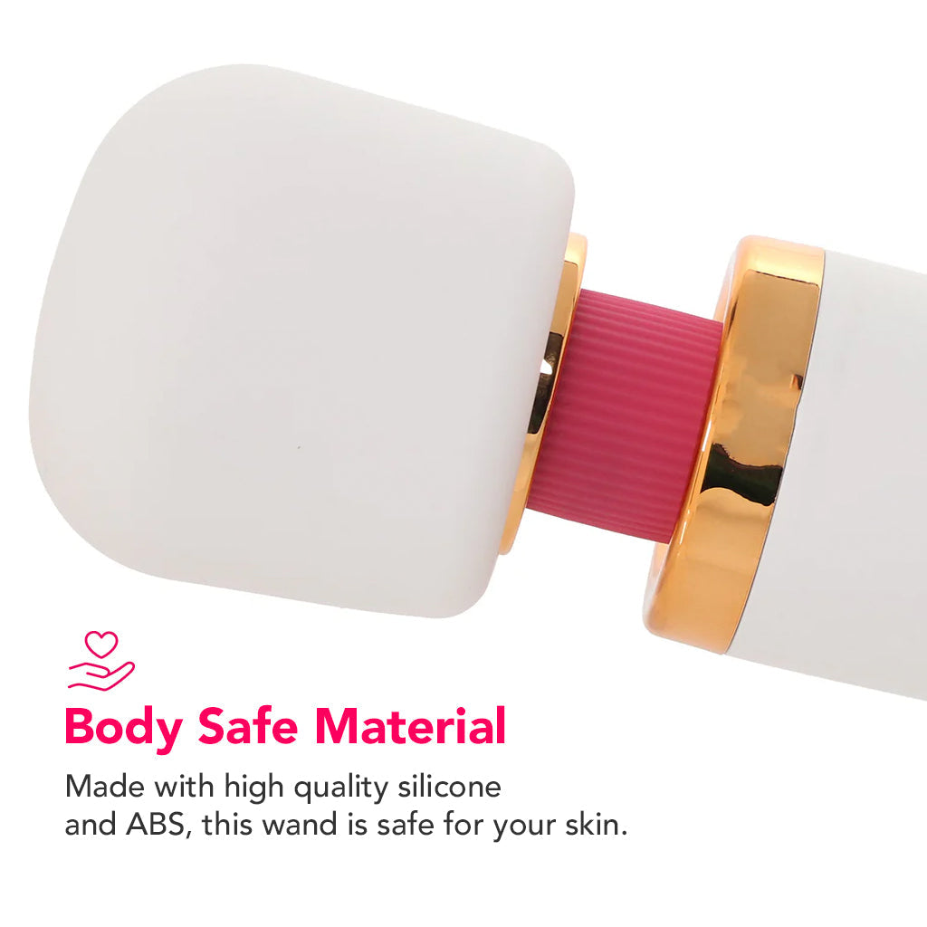 PinkCherry Premium Powered Wand in White Vibrators > Wands