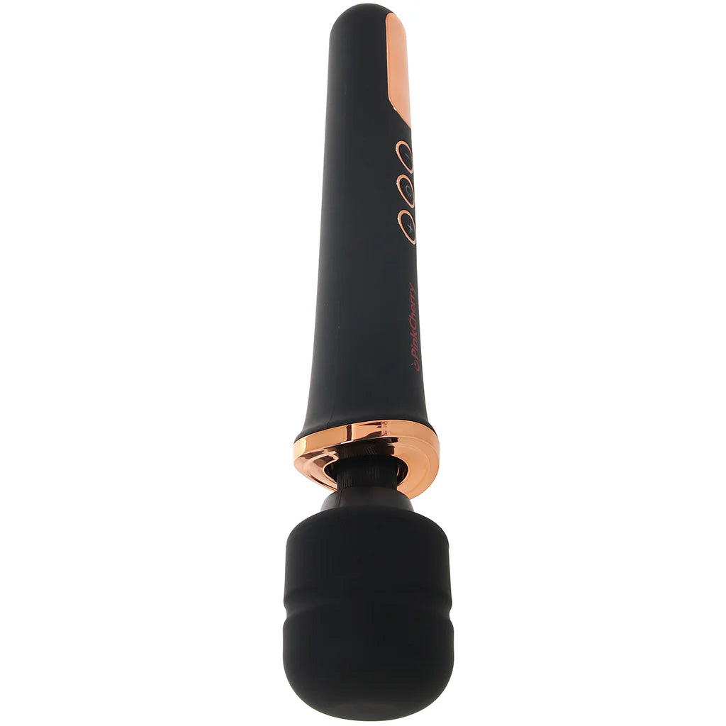 PinkCherry Rechargeable Wand in Black Vibrators > Wands