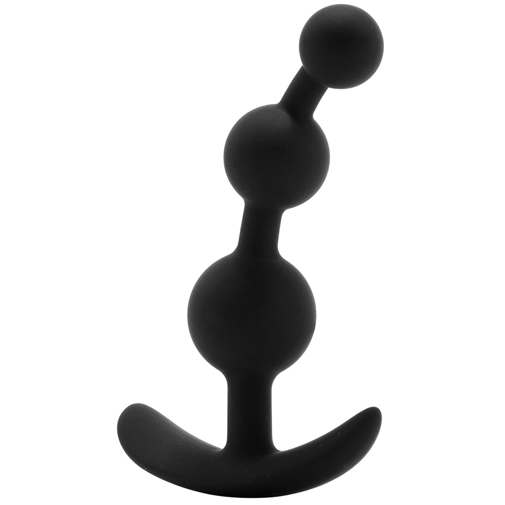 Luxe Be Me 3 Silicone Anal Beads in Black Anal Sex Toys > Anal Beads