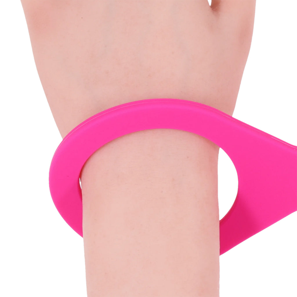 Sex & Mischief Hot Pink Silicone Cuffs in Small Bondage and Fetish > Wrist and Ankle Cuffs