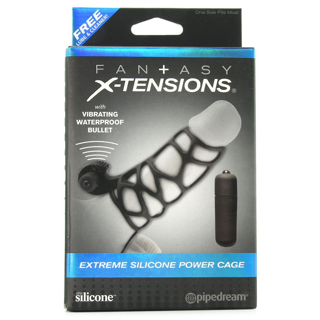 Extreme Silicone Power Cage in Black Bondage and Fetish > Cock and Ball Devices