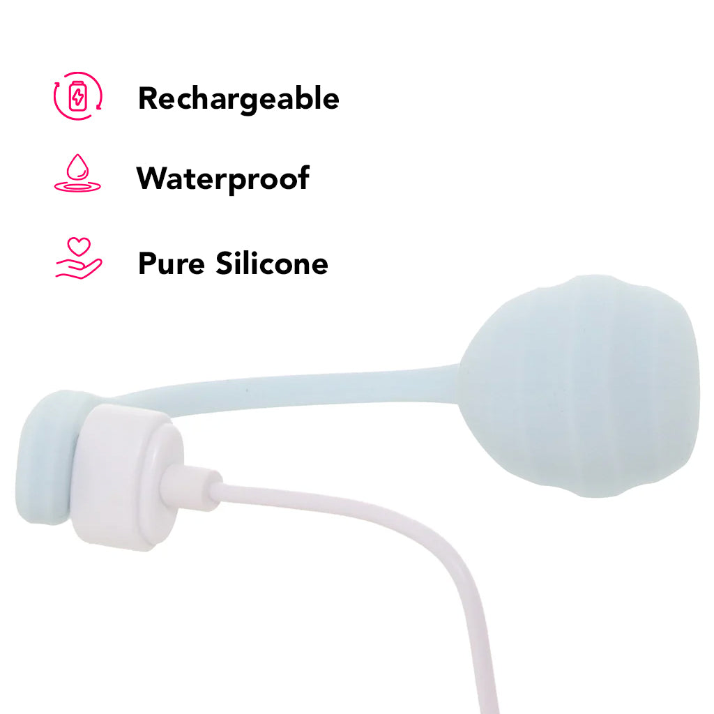 Satisfyer Smooth Petal Wearable Vibe in Light Blue Vibrators > Bullet and Egg Vibrators