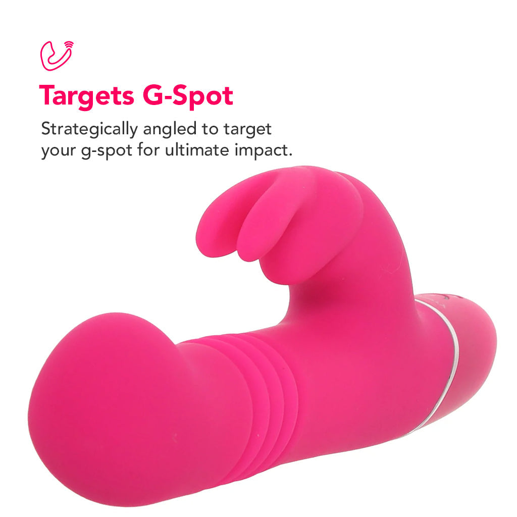 PinkCherry Thrusting Rabbit Vibe in Pink Vibrators > Rabbit Vibrators