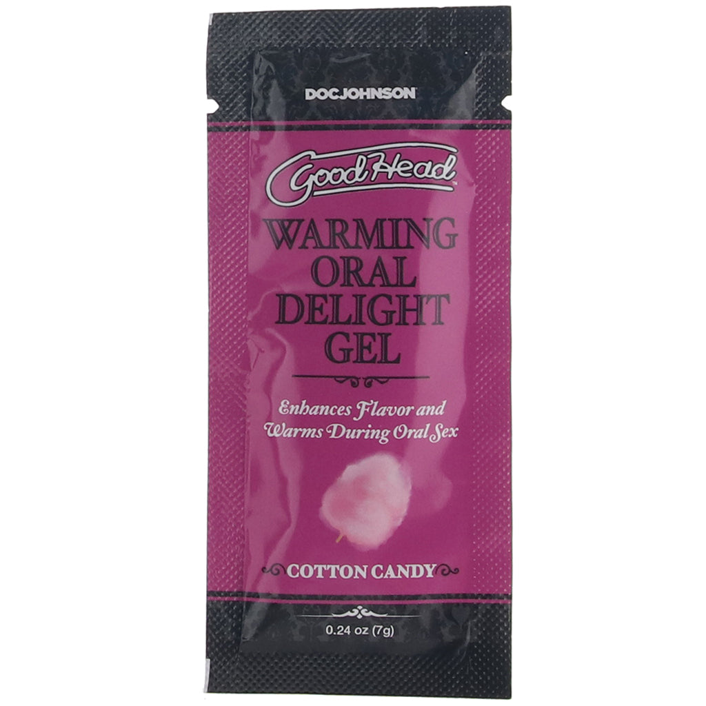 GoodHead Warming Oral Delight Gel .24oz in Cotton Candy Lubes and Lotions > Sexual Stimulants