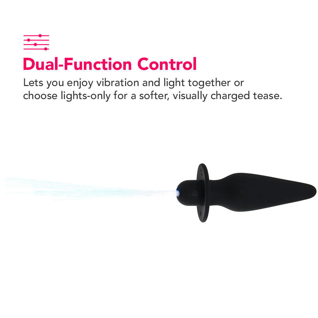 Southern Lights Vibrating Butt Plug in Black Anal Sex Toys > Butt Plugs