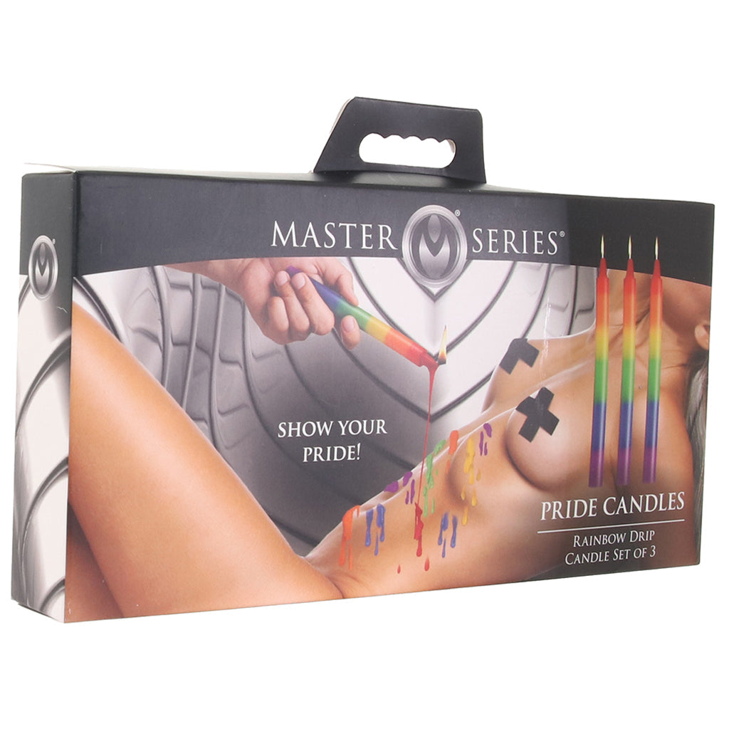 Master Series Pride Rainbow Drip Candles Bondage and Fetish > Tools & Accessories