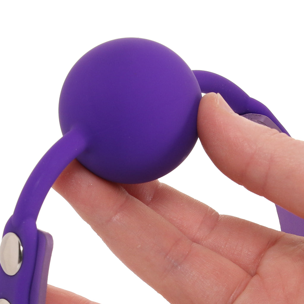 Ouch! Silicone Ball Gag in Purple Bondage and Fetish > Ball Gags & Mouth Restraints