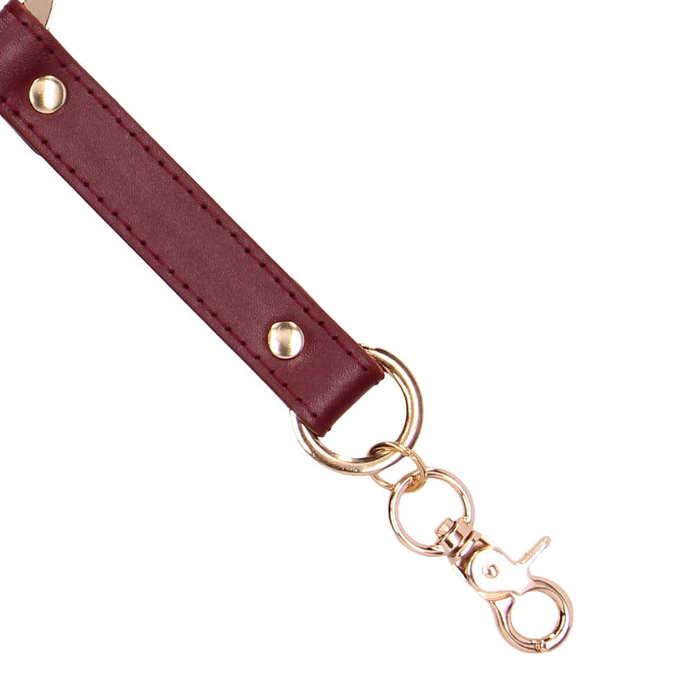 Ouch! Halo Hogtie Connector in Burgundy Bondage and Fetish > Restraints