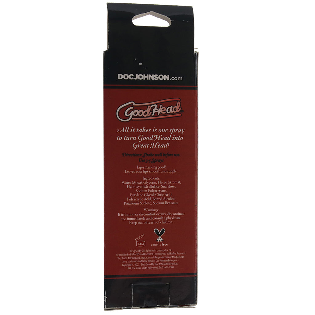 GoodHead Juicy Head Sours Mouth Spray 2oz/59ml in Cherry Lubes and Lotions > Flavored Sex Lubes