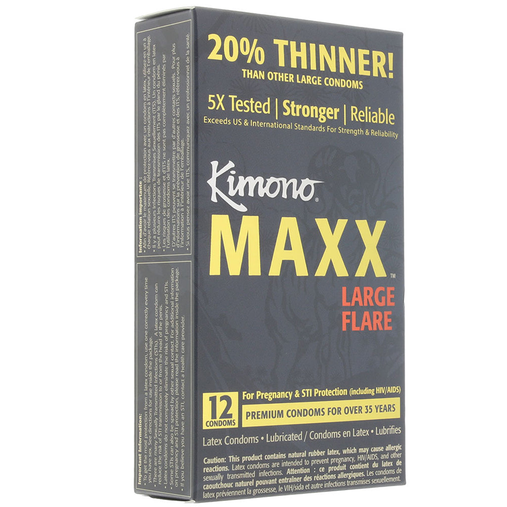 Kimono MAXX Large Flare Condoms in 12 Pack Condoms
