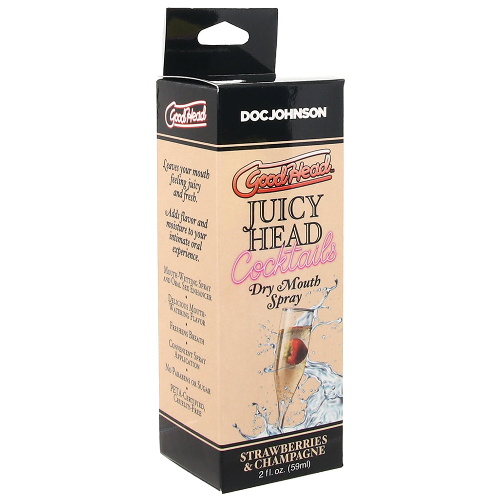 GoodHead Juicy Mouth Spray 2oz/59ml in Strawberries & Champ Lubes and Lotions > Flavored Sex Lubes