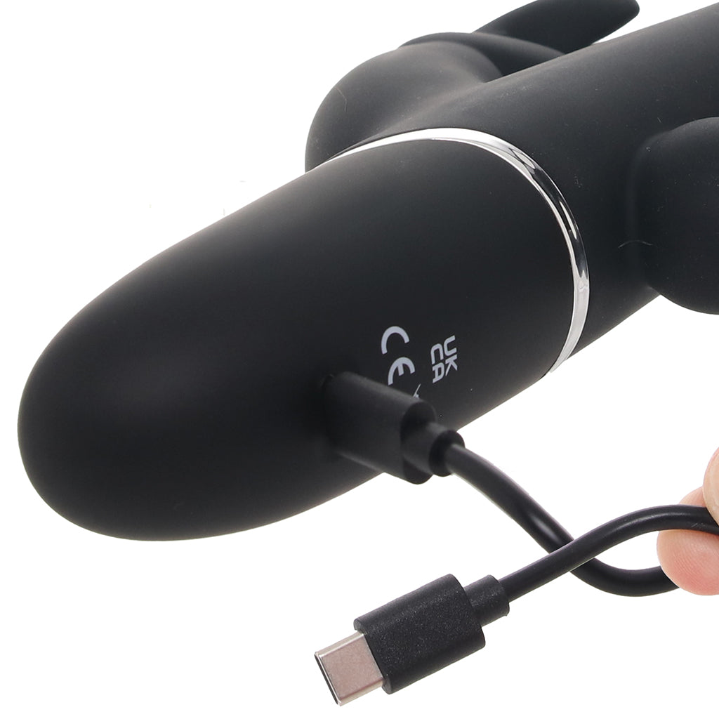 PinkCherry Triple Rabbit Vibe in Black Vibrators > Rabbit Vibrators