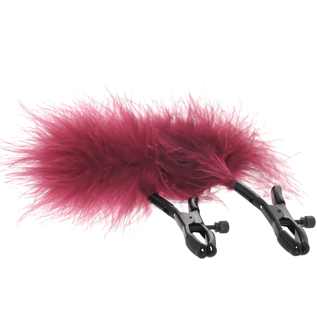 Enchanted Feathered Nipple Clamps Bondage and Fetish > Nipple Stimulators & Clamps