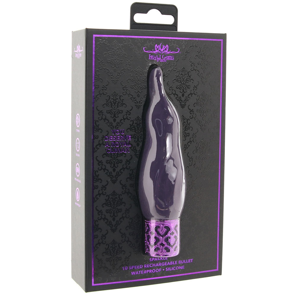 Royal Gems Sparkle Bullet Vibe in Purple Vibrators > Bullet and Egg Vibrators