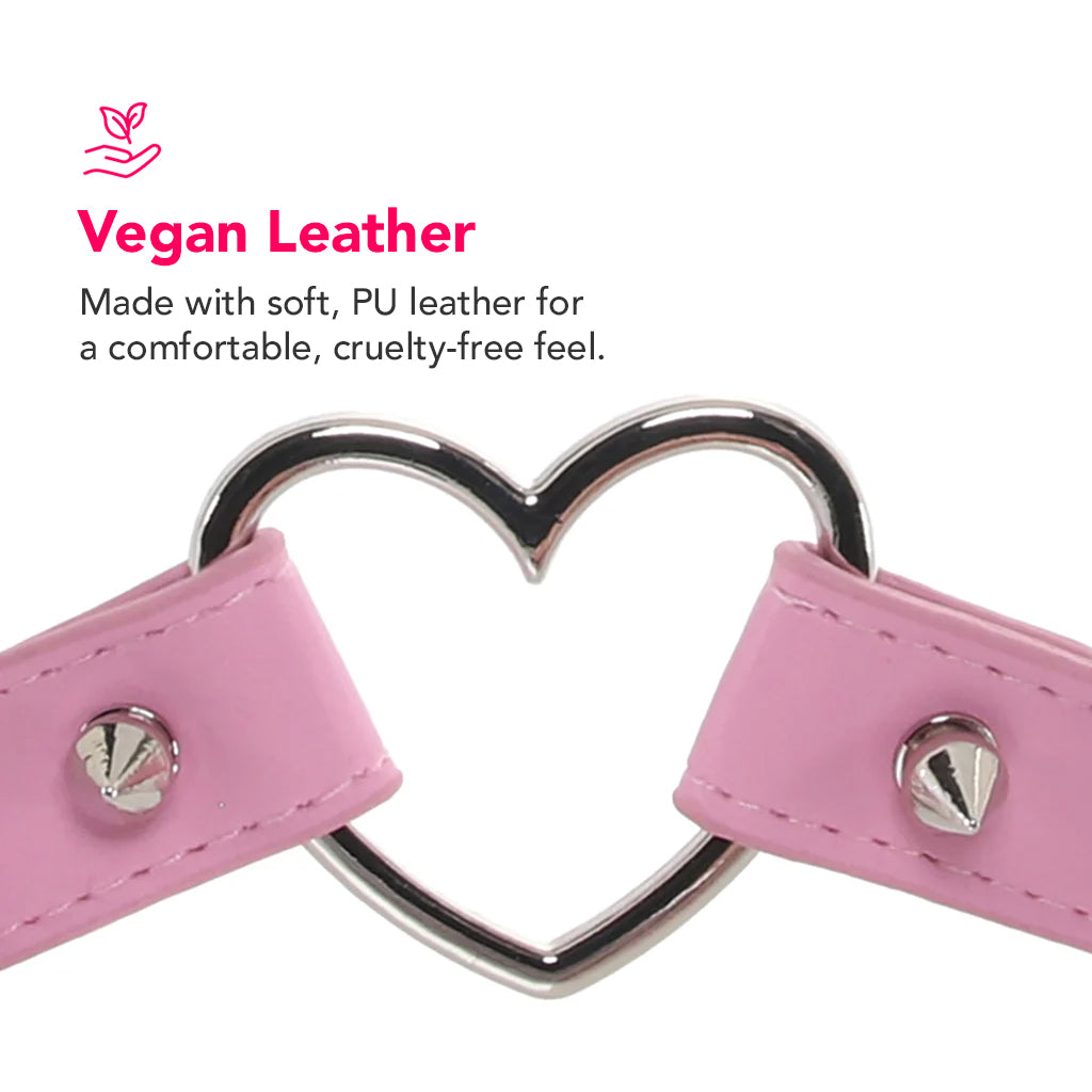 Master Series Spiked Heart Choker in Pink Bondage and Fetish > Tools & Accessories