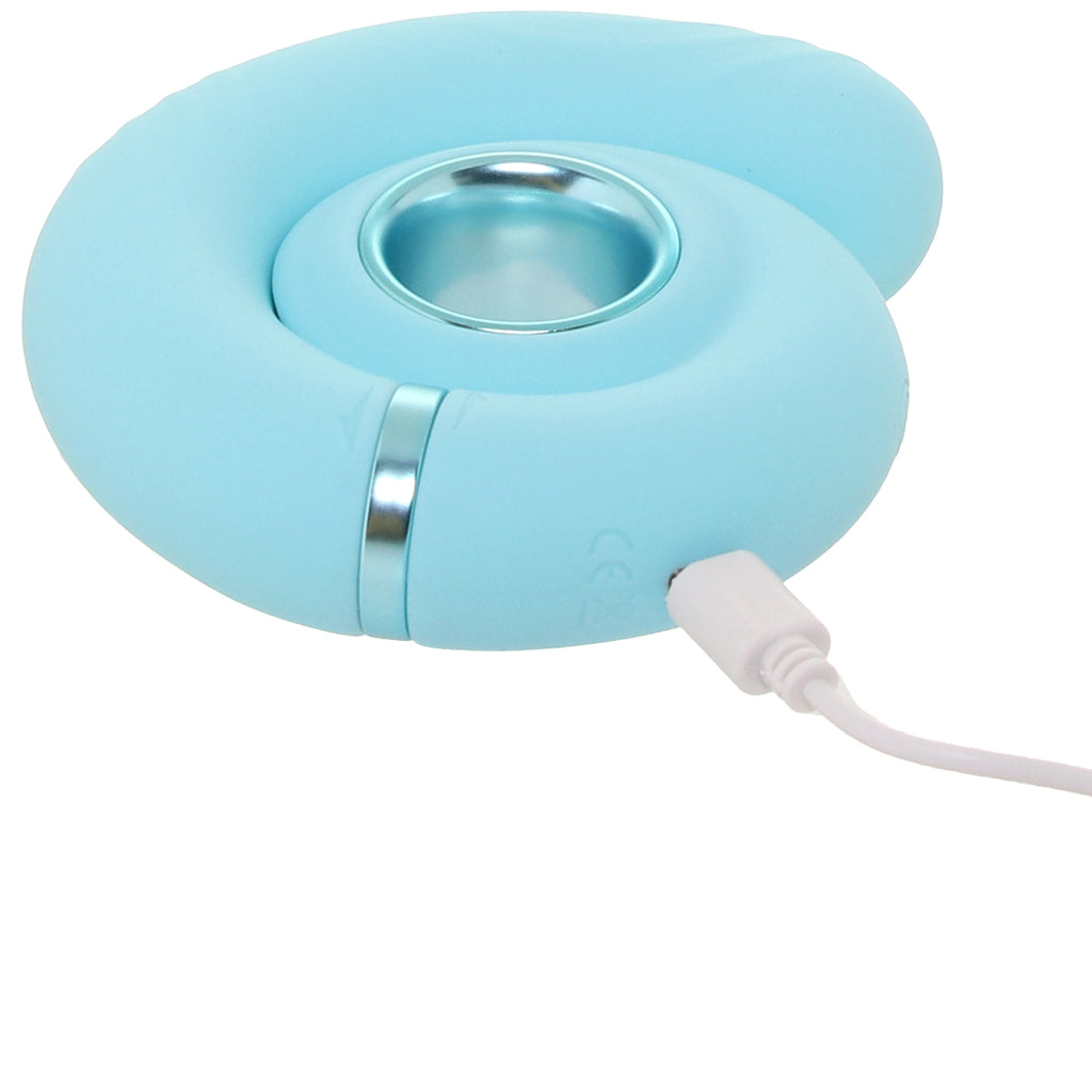 Loveline Gyre Vibrating Swirl Vibe in Blue Vibrators > G-Spot Vibrators