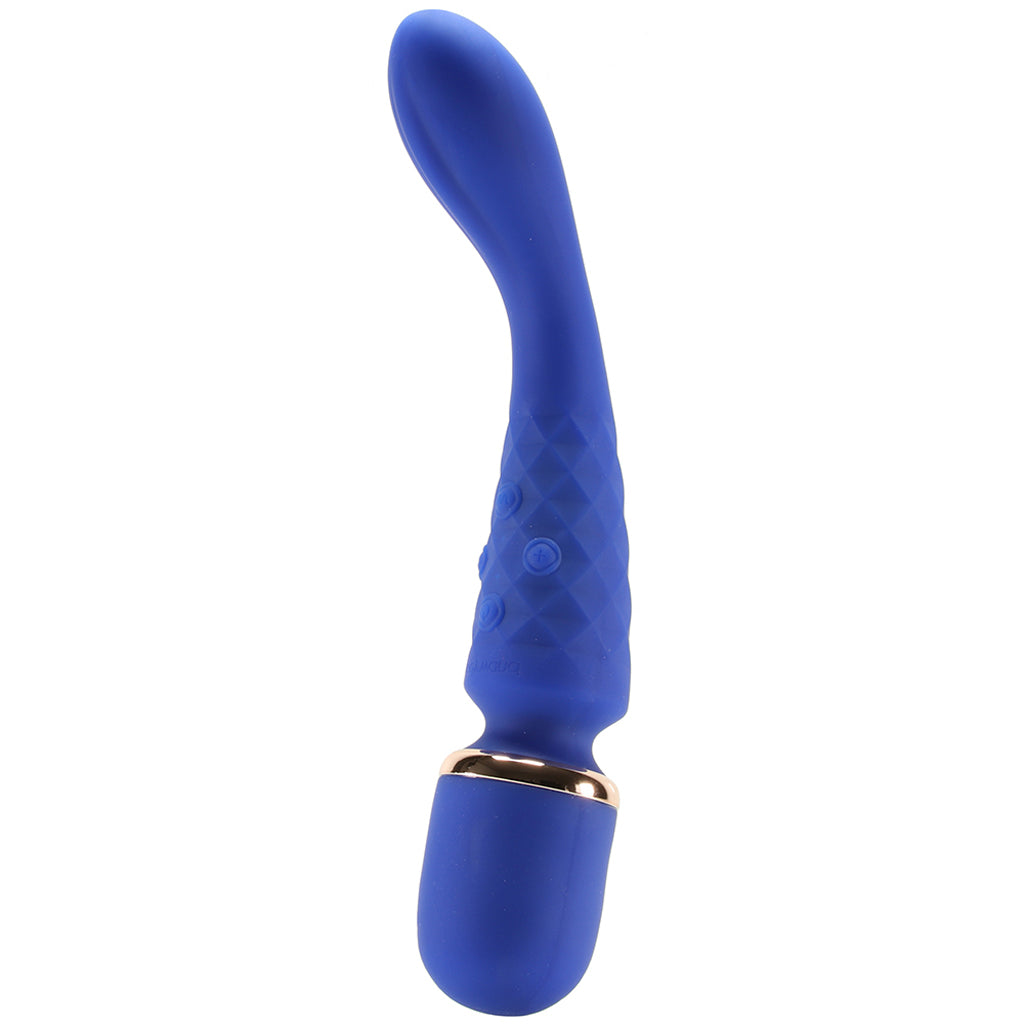 BodyWand Luxe 2-Way Wand in Blue Vibrators > Wands