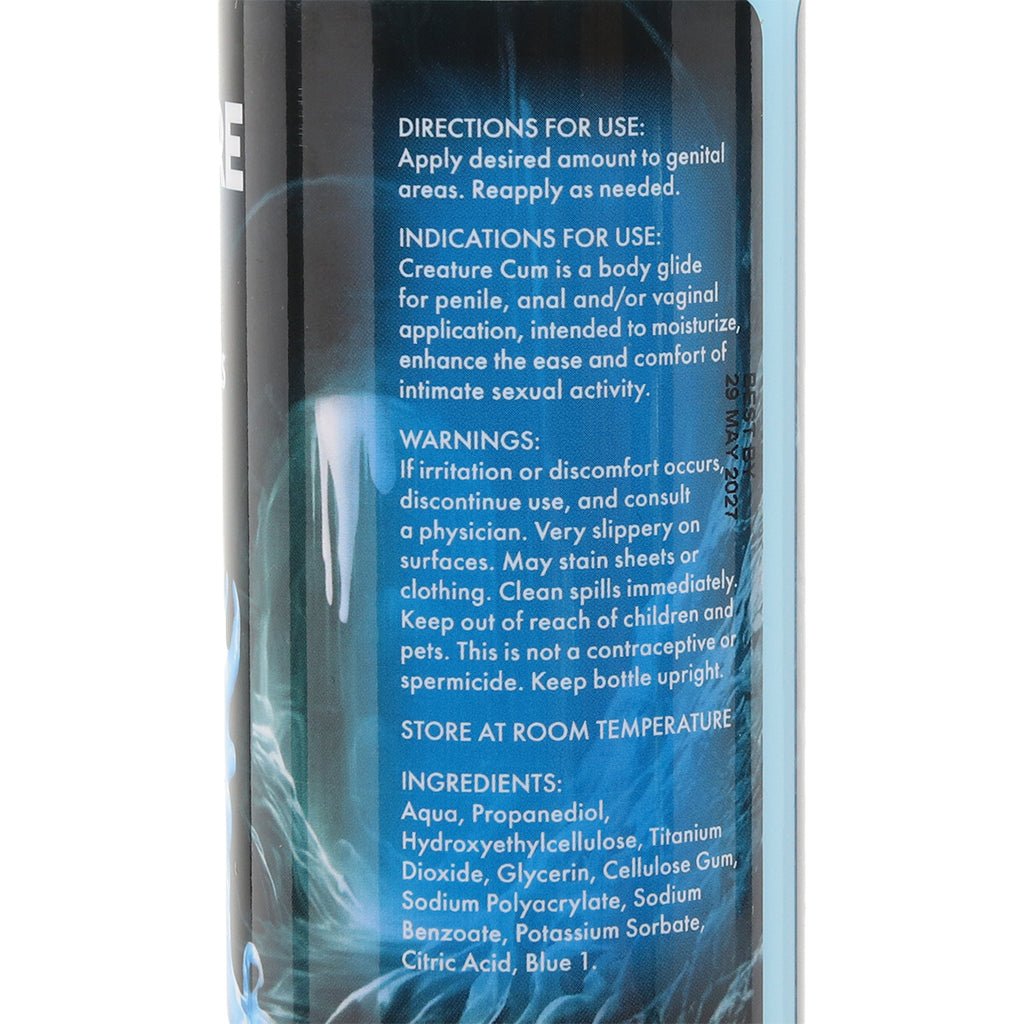 Creature Cum Water-Based Blue Lube in 4oz/118ml Shop by Brand > Creature Cocks