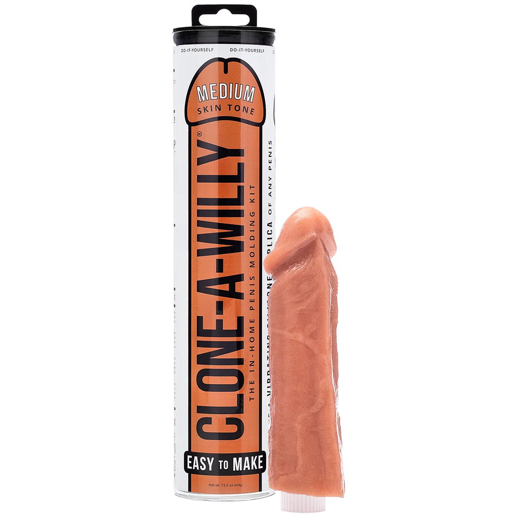 Clone-A-Willy Vibrator Kit in Medium Skin Tone Dildo Sex Toys > Realistic Dildos